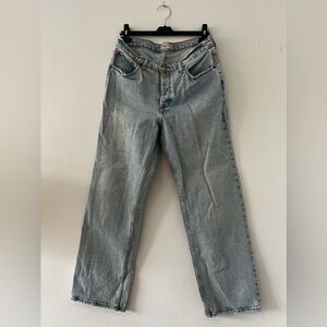 A&F the 90s baggy low rise jeans, light blue, 31/12R